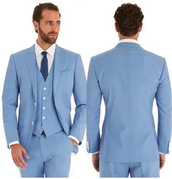 

3 PCs (Jacket+Pants+vest+tie) Men Suits Groomsman Suits Wedding Suits for Men Groom Tuxedos Business Formal Suit Custom Made