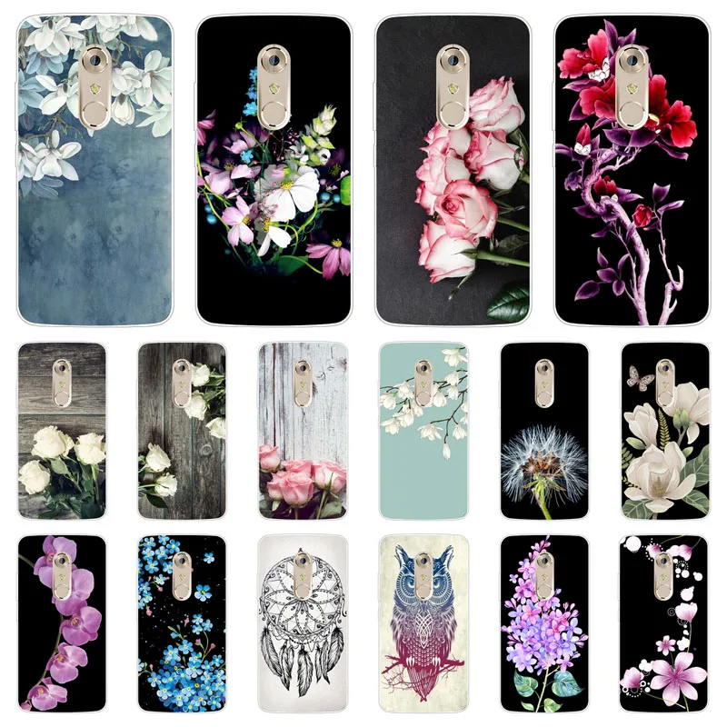 

zte axon 7 mini Case,Silicon Popular flowers Painting Soft TPU Back Cover for zte axon 7 Protect Phone cases shell