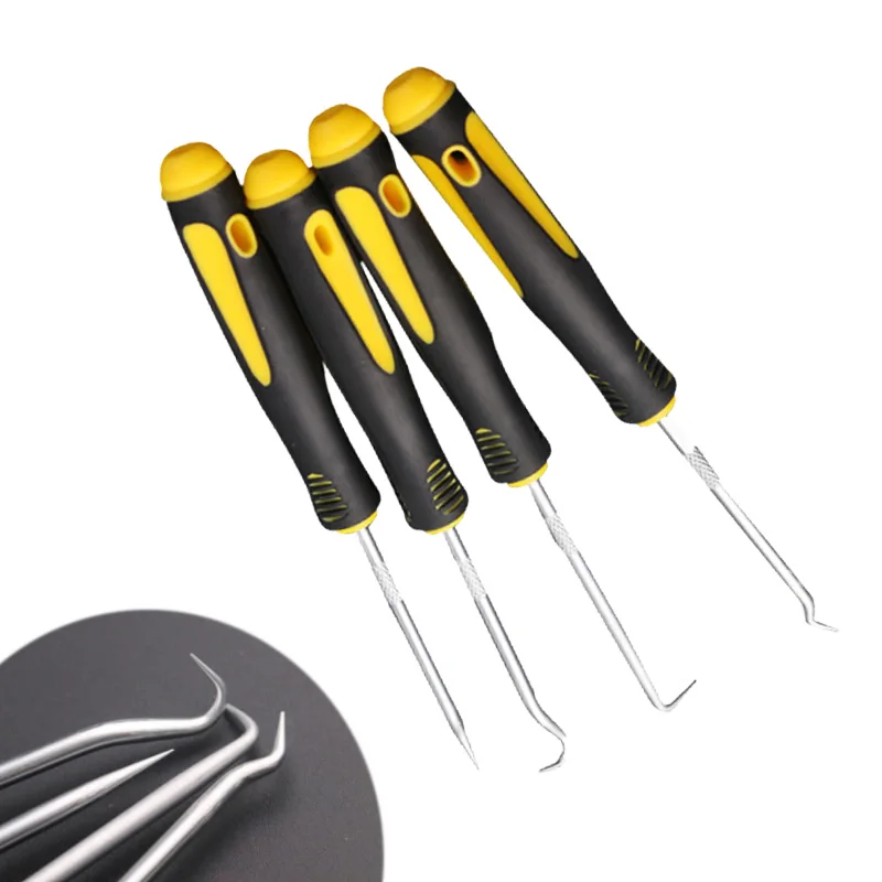 

4Pcs/Set Durable Car Hook Oil Seal O-Ring Remover Pick Set Craft Hand Tools Screwdriver Set