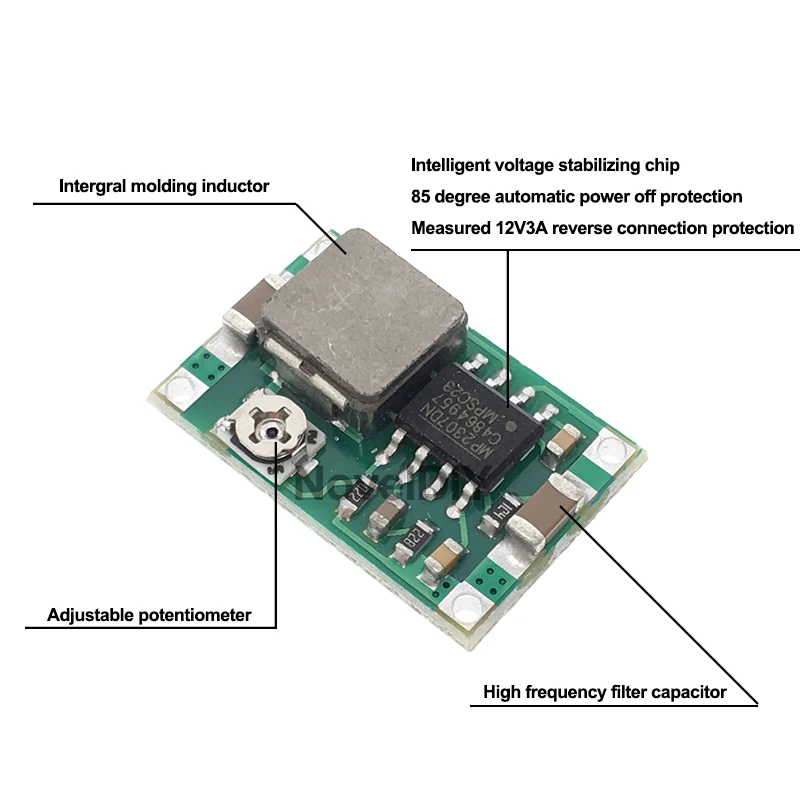 Мини 360 2A DC/DC понижающий преобразователь вниз Питание модуль 4,75 V-23 V постоянного тока до 1 V-17 V MINI360 LM2596