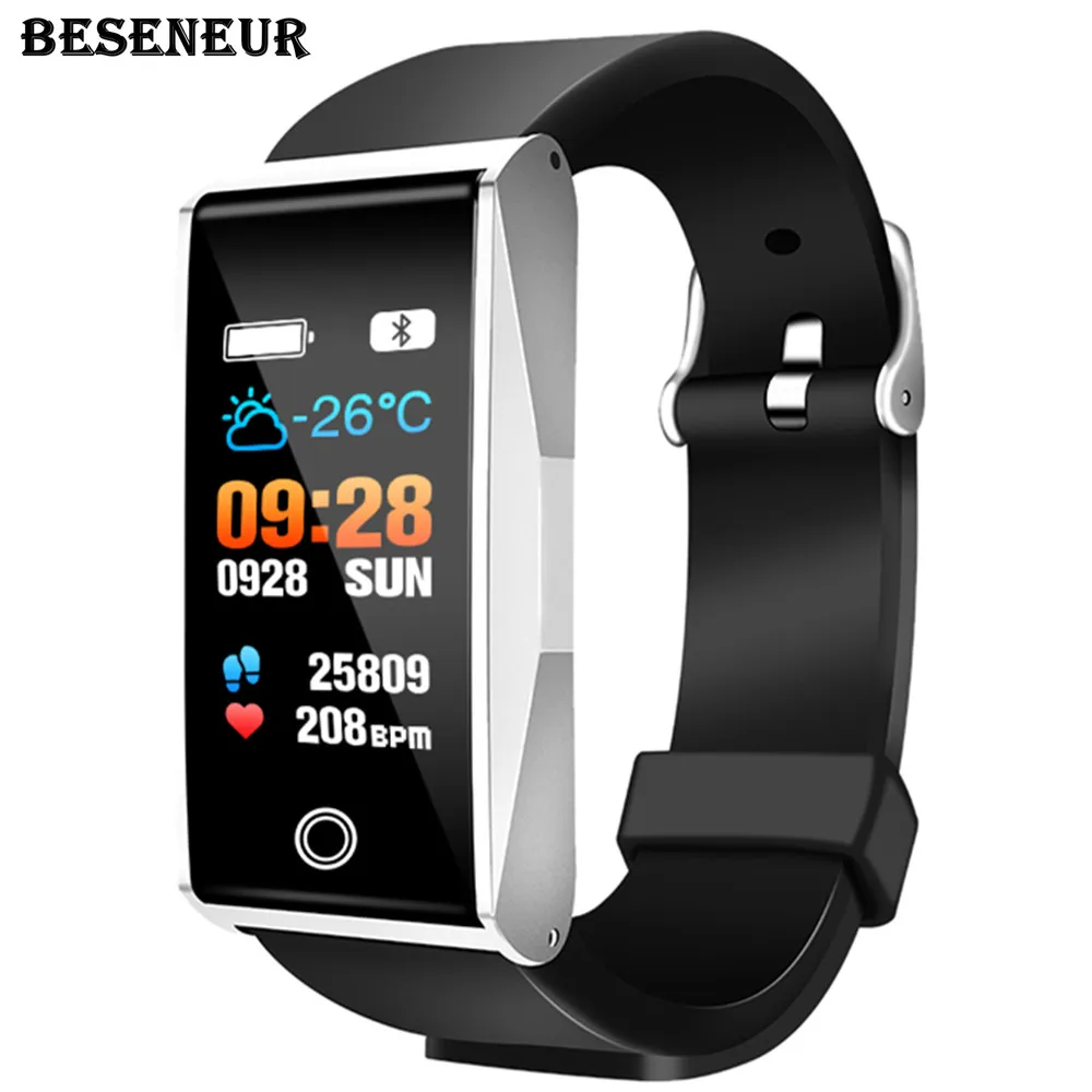 Новые beseneur S7 Smart Band Приборы для измерения артериального давления Спорт Фитнес