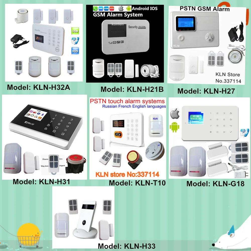 ALARMS with H32A PIR 