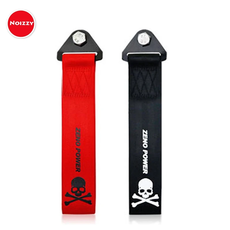 Noizzy الجمجمة زينو الطاقة سحب الحبال هوك سيارة النايلون الجبهة المصد الخلفي سحب حزام شريط ذيل شاحنة ذو حمل شاق JDM Tsurikawa سيارة التصميم