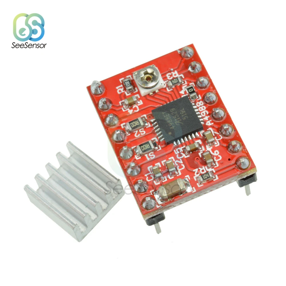 Запчасти для 3D принтера StepStick A4988 DRV8825 шаговый двигатель драйвер модуль с