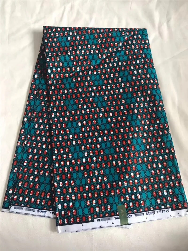 (6 yards/pcs)L1216-9 hohe qualitat super java wachs stoff fur kleid African prints Nigerian nahen textil | Дом и сад