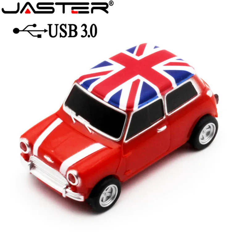 JASTER USB 3,0 мини-модель автомобиля Флешка 4 ГБ 8 ГБ 16 ГБ 32 ГБ 64 ГБ USB 2,0 USB флеш-накопитель карта памяти, флеш-накопитель в подарок U диск