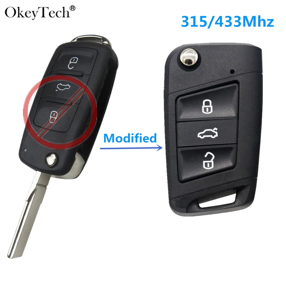 Modified remote key for VWW MQB