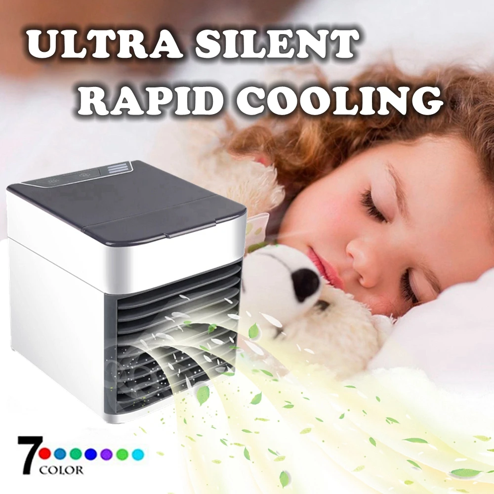 

Portable Arctic Air Cooler Fan Ultra Air Conditioner Humidifier Purifier USB Mini Personal Space Cooling Device for Office Home