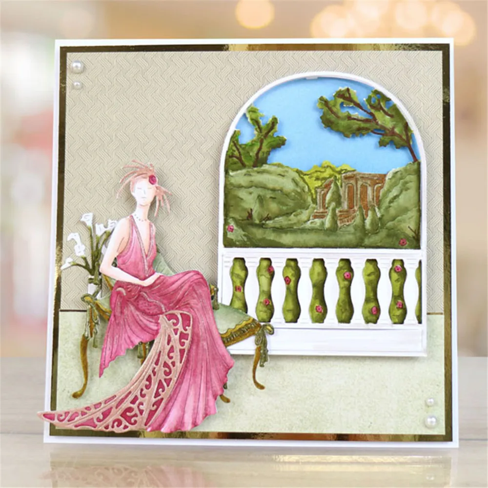 

2018 New Long skirts Girls DIY Metal Cutting Dies Stencils Scrapbooking Embossing For Card DIY Crafts Photo Album Decor Dies Cut