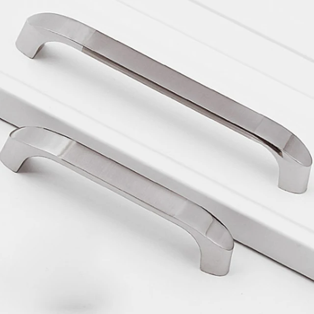 Brushed Silver Zinc Alloy Cabinet S Kitchen Handles And Door Brushed Silver Zinc Alloy Cabinet S Kitchen Handles And Door Drawer Pulls Closet Pull Pack