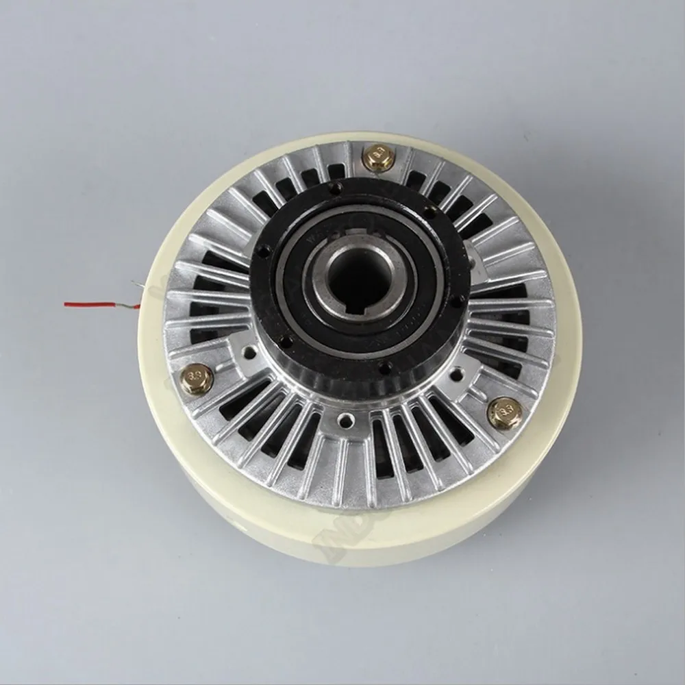 12Nm 1.2kg DC24V Hollow Shaft Magnetic Powder Clutch Winding Brake for Tension Control Bagging Printing Packaging Dyeing Machine