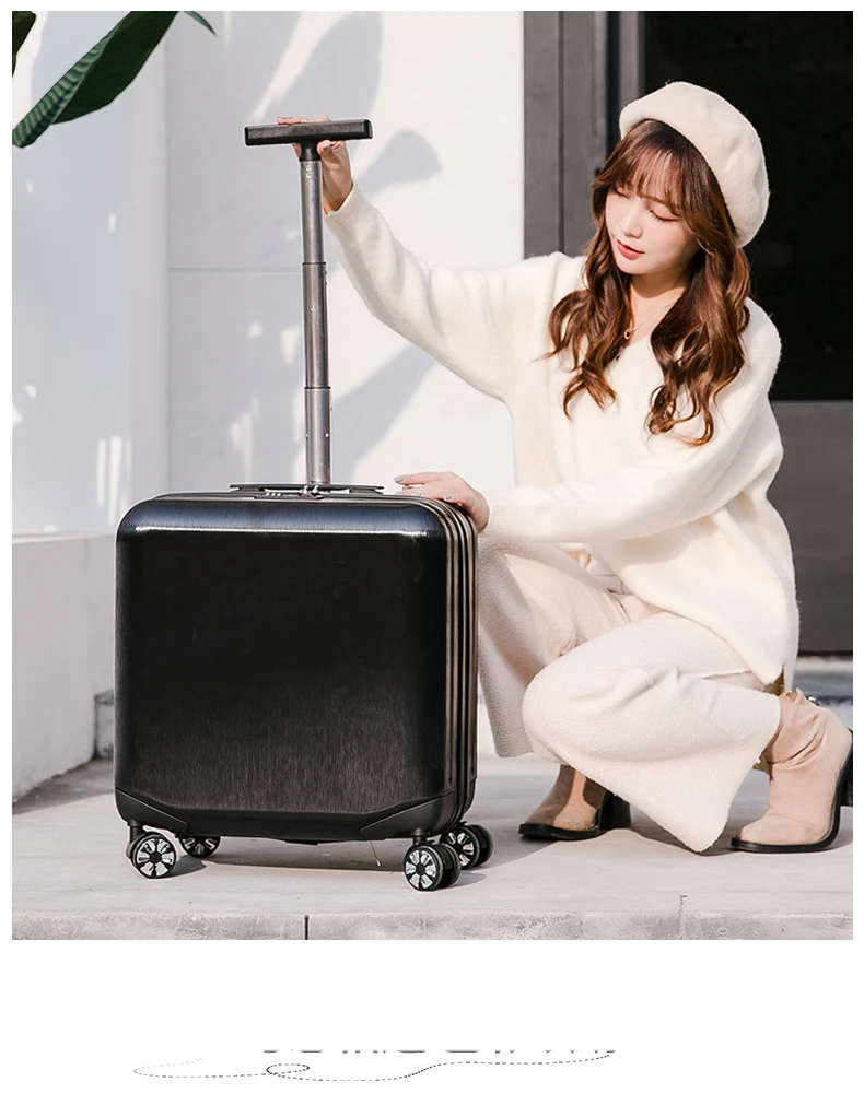 18''20 inch travel suitcase Cabin luggage spinner wheels Rolling luggage carry on Trolley luggage for kid girls travel bag