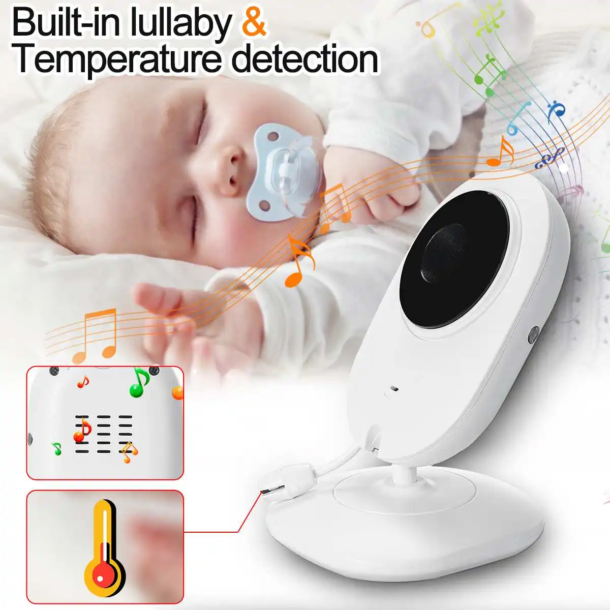 

Wireless Video 4.3 inch Baby Monitor 2 way audio smart camera Night Vision Temperature MonitoringSecurity IP Camera Baby Camera