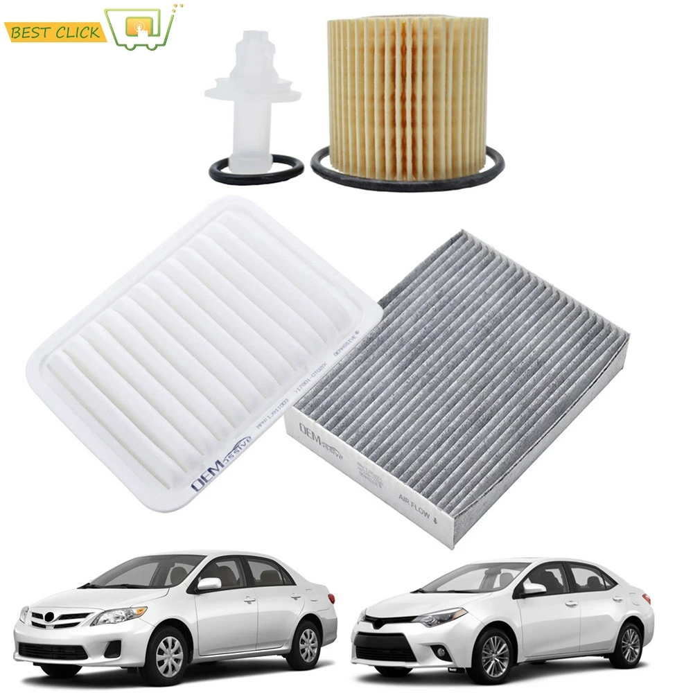 

Oil Engine Pollen Cabin Air Filter For Toyota Corolla Altis E140 E170 2009 2010 2011 2012 2013 2014 2015 1.8L 2ZR-FE 2ZR-FAE