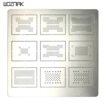 

9in1 BGA Reballing Stencil Template For BGA136 BGA152 BGA272 BGA63 BGA132 BGA100 BGA316 LGA60 LGA50