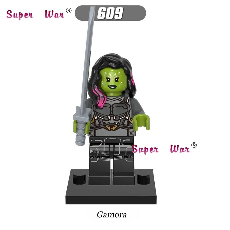 Single star wars building blocks Guardians of the Galaxy Gamora action sets model bricks toys hobbies
