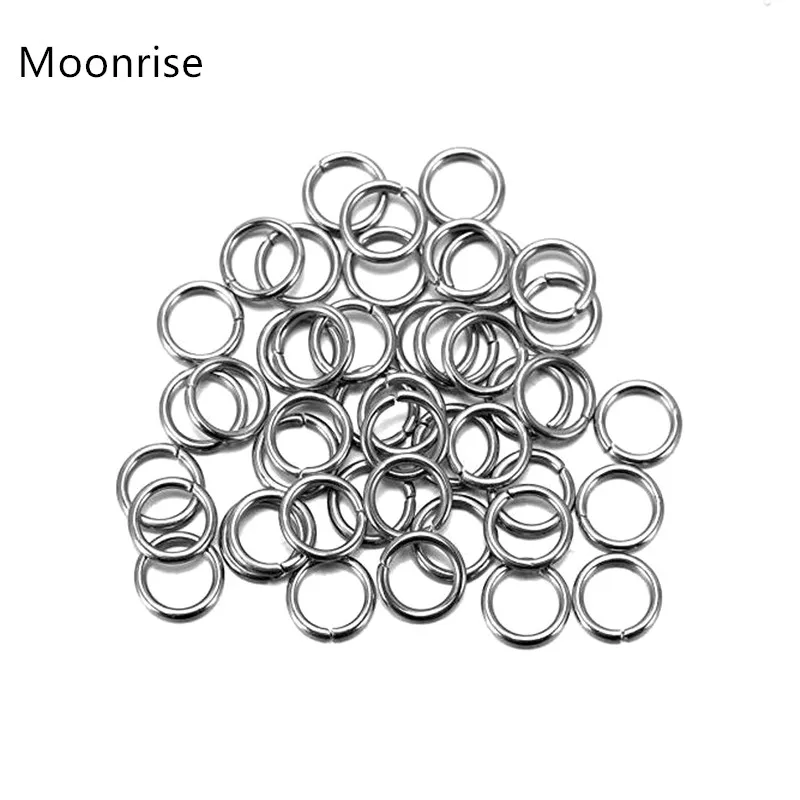 

200Pcs 4mm 5mm 6mm 7mm 8mm 10mm Stainless Steel Split Rings Open Jump Rings Connectors For Jewelry Making
