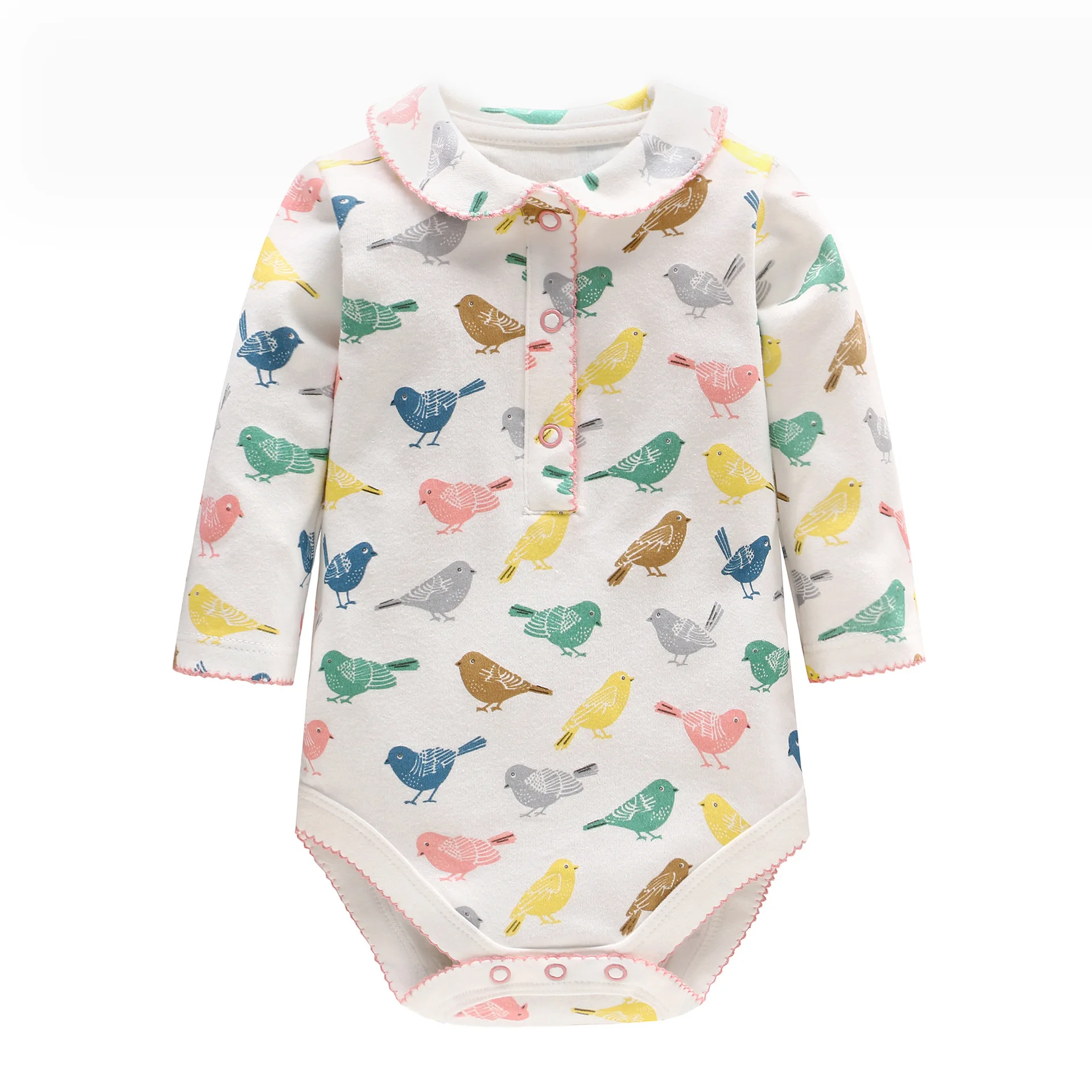 Summer Newborn Baby Bodysuits Baby Girl Long sleeve Fashion Animal