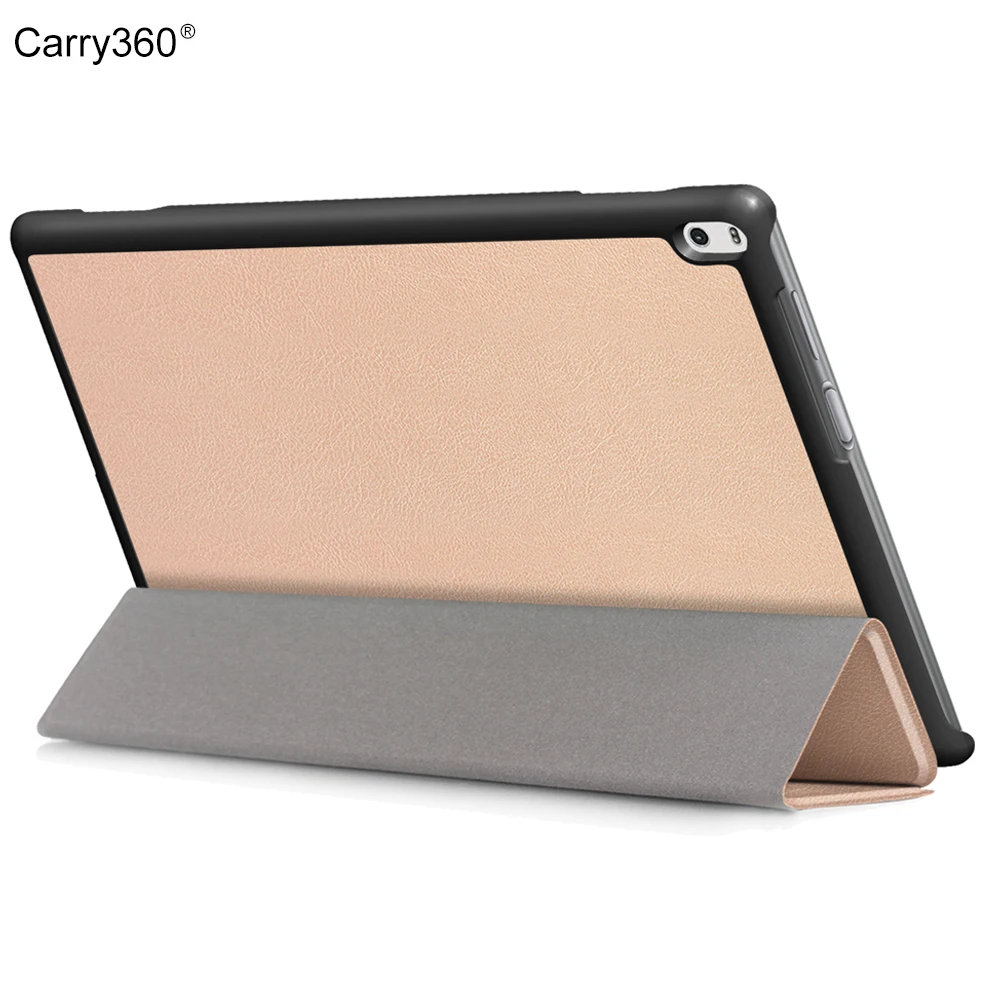 Case for Lenovo Tab 4 10 Plus TB-X704L TB-X704F TB-X704FN, Carry360 Rose Gold PU Leather Case Wake Sleep for Lenovo Tab4 10 Plus