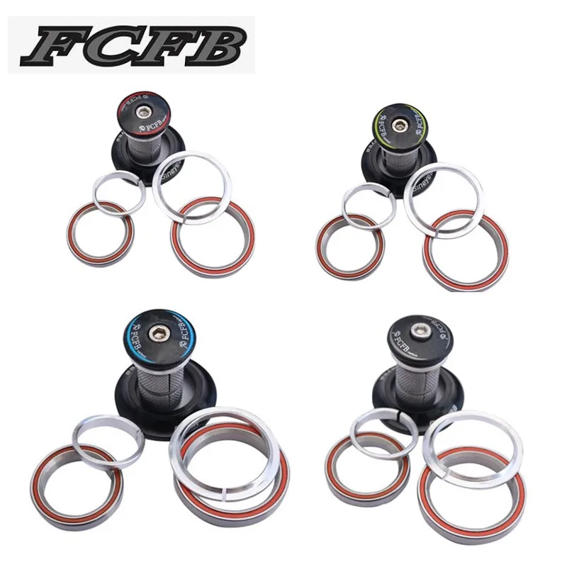 

FCFB bike parts Tapered bicycle headset 1-1/8"-1-1/2" for Tapered Road/TT/MTB bicycle headset bike Available green blue red gray
