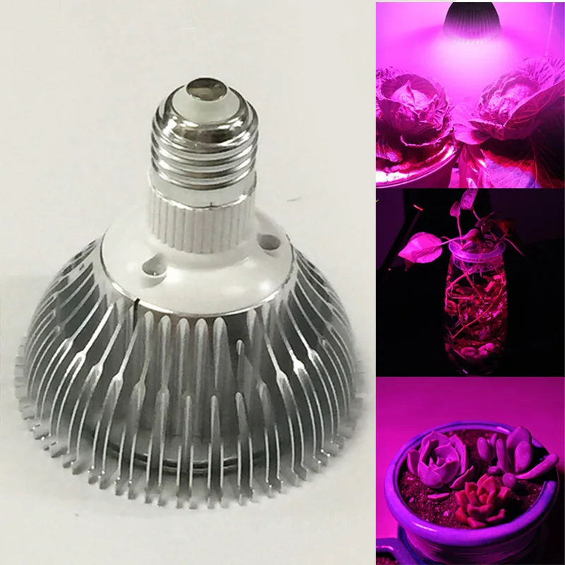 E27 12 Вт 3528SMD 48LED AC85-265V полный спектр LED цветоводство лампы завод Свет