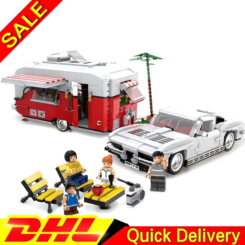 XingBao 08003 креативные наборы MOC Camper набор детей Обучающие строительные блоки