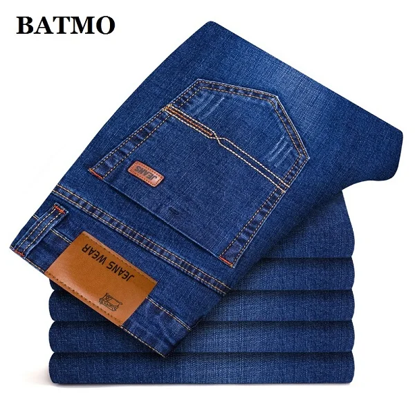 BLUE BATMO новые мужские повседневные джинсы, известный бренд, Модные Дизайнерские мужские джинсы, большие размеры 28-38, джинсы, 1101 - Цвет: BLUE