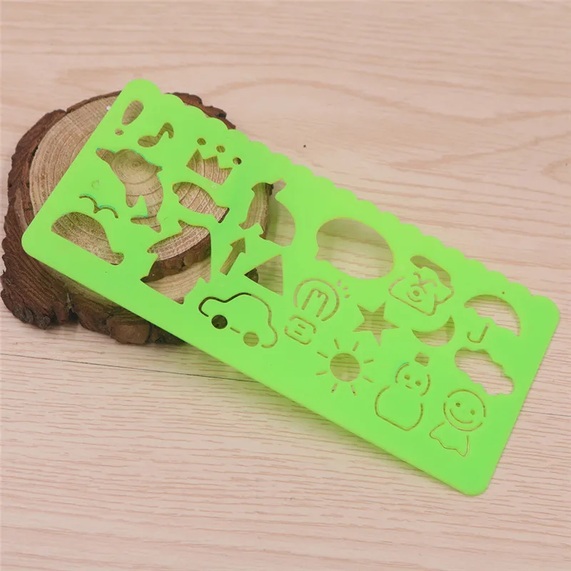 4PCS-Cute-Art-Graphics-Symbols-Drawing-Template-Stationery-Ruler-Kids-Drafting-Stencil-Toys-Gifts-For-Children (3)