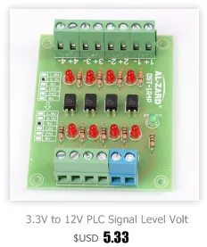 24 В до 5 В 4 канальная оптопара изоляционная доска изолированный модуль PLC уровень сигнала преобразователь напряжения доска 4 Бит