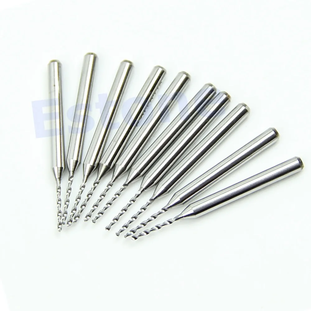 

10pcs Drill Bits 0.7mm Carbide Steel Micro Engraving Drill Bits Tool CNC PCB