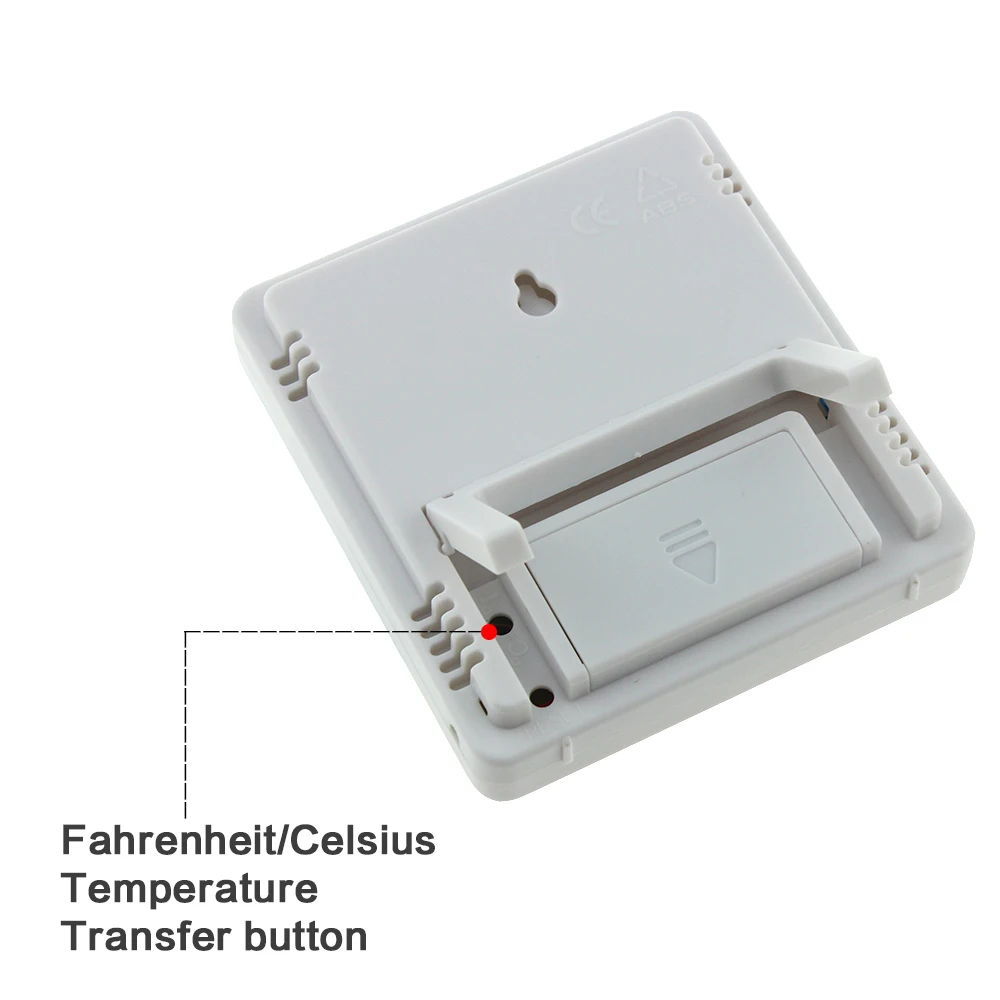 ANENG для помещений ЖК-дисплей Электронный Температура Влажность измерительный прибор Цифровой термометр измеритель влажности Метеостанция Будильник HTC-1