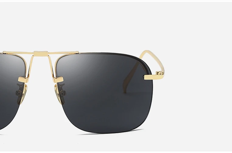 Металлические Квадратные Солнцезащитные очки в стиле ретро для мужчин и женщин модные очки UV400 Винтажные Очки 47025