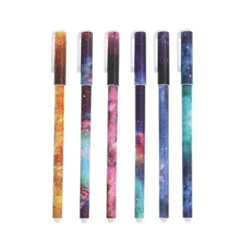 

6pcs/Set Of Creative Fresh And Lovely Wind Star Air Pen 6 Different Colors Gel Pen Children Students Learning Stationery Gifts