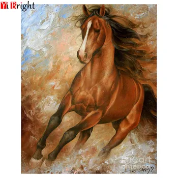 

5D DIY diamond painting Running horse full square diamond embroidery sale picture rhinestone diamond mosaic home decor XY1
