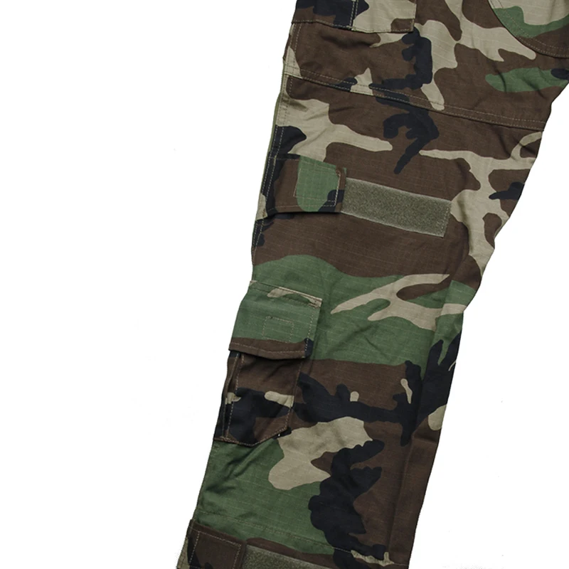 airsoft paintball hunting accessories G3 tactical training pant military pants with knee pad set compact uniform for shooting WL (2)