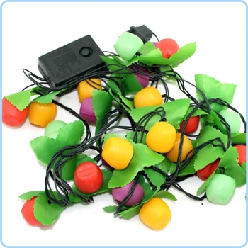 

New 2pcs/lot Fruit Apple and Strawberry style wide LIGHTS FOR PARTY PATIO CHRISTMAS table Tree DECOR 220V Dropshipping Hot Sale