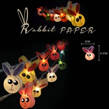 Розовый кролик светодиодный свет шнура кролика Вилка питания светодиодный свет полосы лампы Рождественский стол Декор лампа для стены дома фоновое освещение