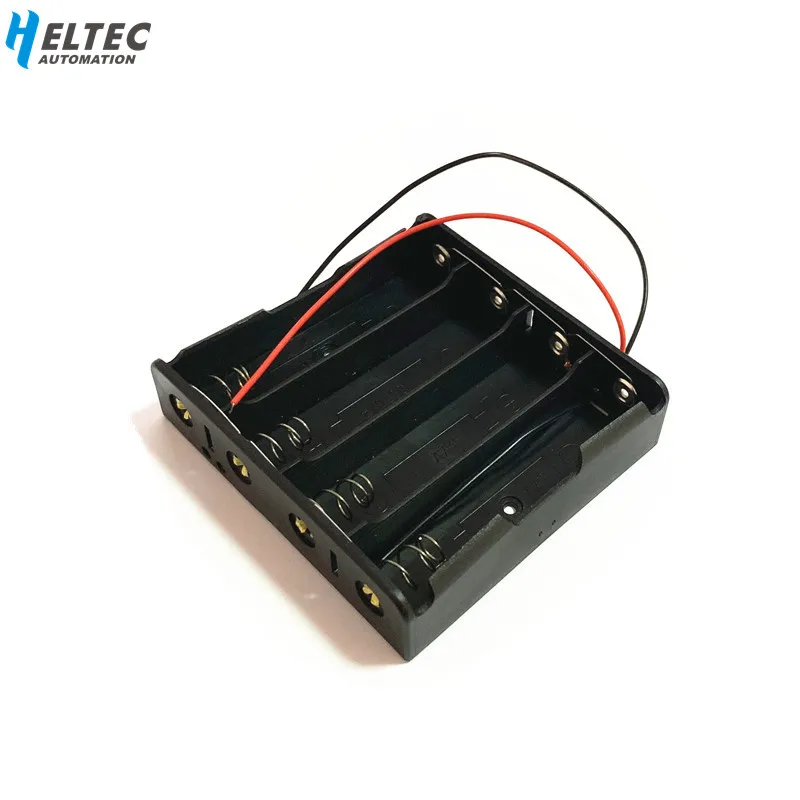 Черный пластик 4x18650 Коробка для хранения батареи чехол 4S 18650 DIY зажим для батарей держатель Контейнер с проволокой свинцовая шпилька параллельно