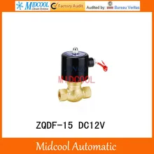 Пар высокой температуры электромагнитный клапан ZQDF-15 DC12V ходовые непосредственные действующие поршень