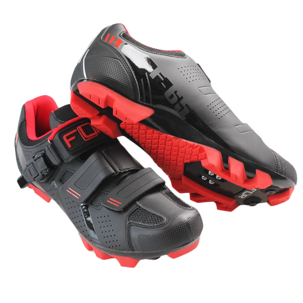 

Mountain bike riding shoes double density insoles four-color men and women section of the bicycle lock shoes F-65