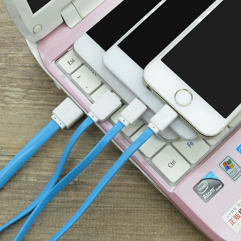 3 في 1 كابل يو اس بي المصغّر usb نوع C كابل ل فون 6 s 6 5 s 5 سامسونج هواوي P9 واحد زائد 3 2 1 شحن كابل بيانات