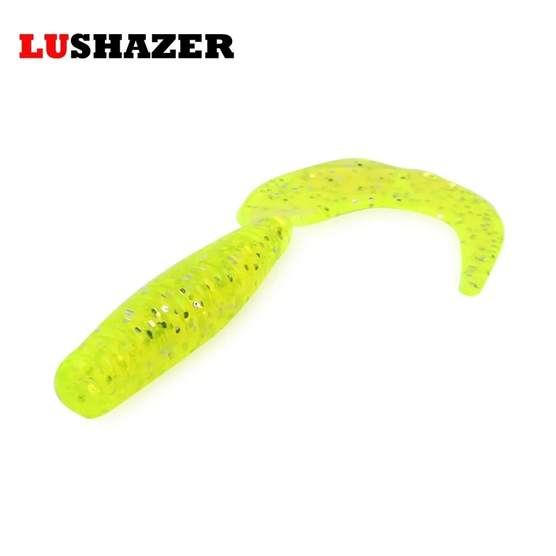 

5pcs/lot Lushazer fishing soft lure 8cm 4g iscas artificiais para pesca silicone bait leurre peche fish wobbler fishing tackles