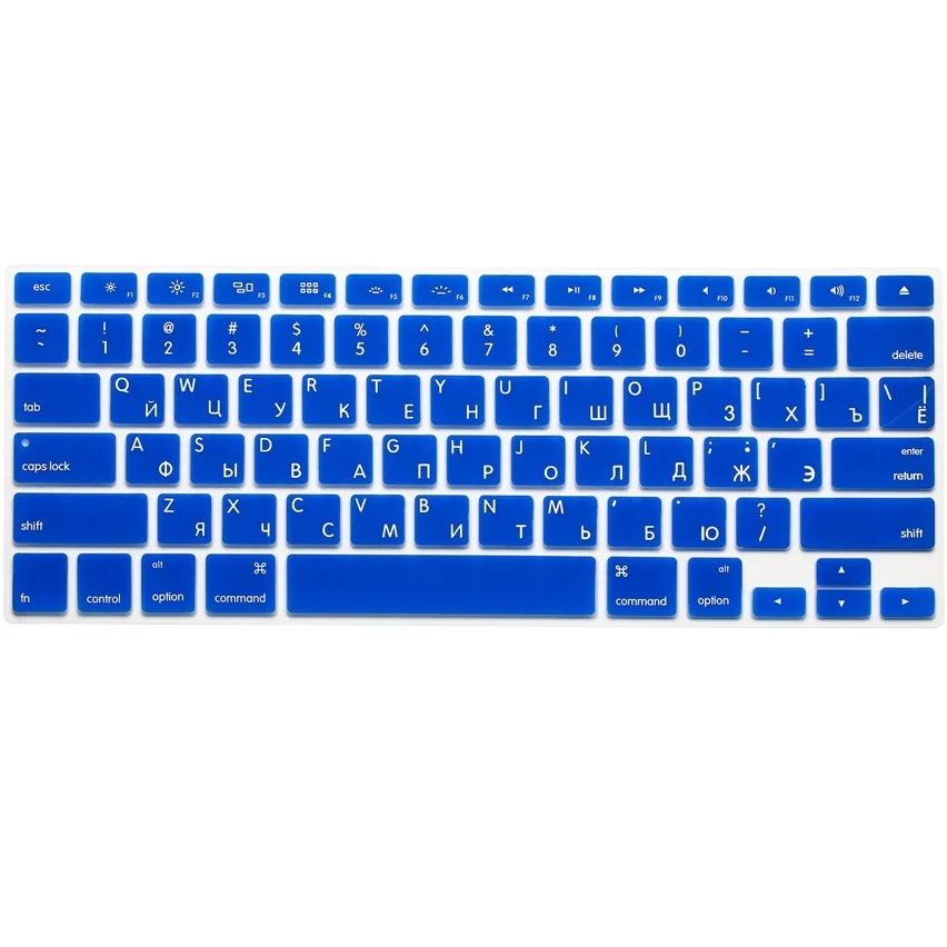 Защитная силиконовая для компьютерной клавиатуры Macbook Air Pro Retina 13 15 русская версия