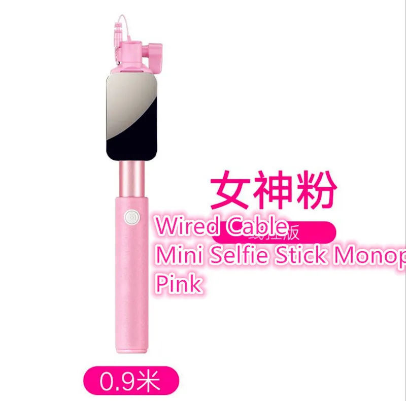 Wired Mini Selfie Stick Monopod