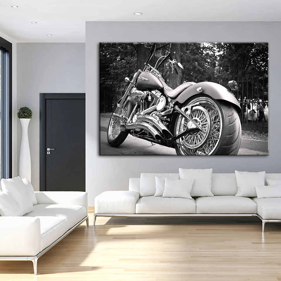 Canvas-Home-Decoration-Painting-5-Piece-Cool-Motorcycle-Pictures-Wall-Art-Hd-Print-Modular-Brand-New (3)