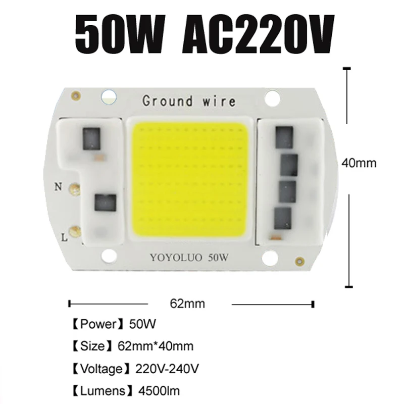 Светодиодная лампа YOYOLUO 5 Вт 50 30 220 В 230 240 В|led lamp chip|ic driverled |