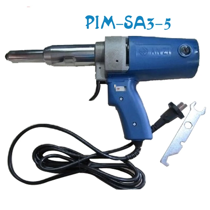 

1pc Free DHL High Quality PIM-SA3-5 220V Electric Riveter Gun/hitter Blind-Riveting Tool gun 7000N