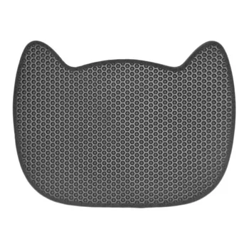 

EVA Pet Cats Litter Mat Pad Anti-Slip Cat Catcher Mats Cleaning Pads Cat Litter Holder Double-layer Mats Waterproof Bed Pet Cat