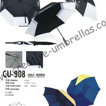 Морским путем, двойной layers.14mm трубка из стеклопластика и ребрами, Гольф зонт, форма башни с защитой от ветра, анти-статические помехи, вентиляция