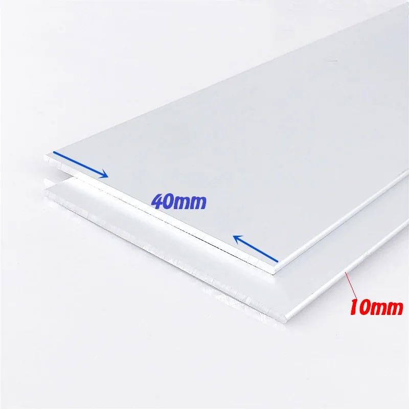 1 шт./лот 6063-T5 пластина из алюминиевого сплава Thickness10mm * Width40mm Артикул Алюминий